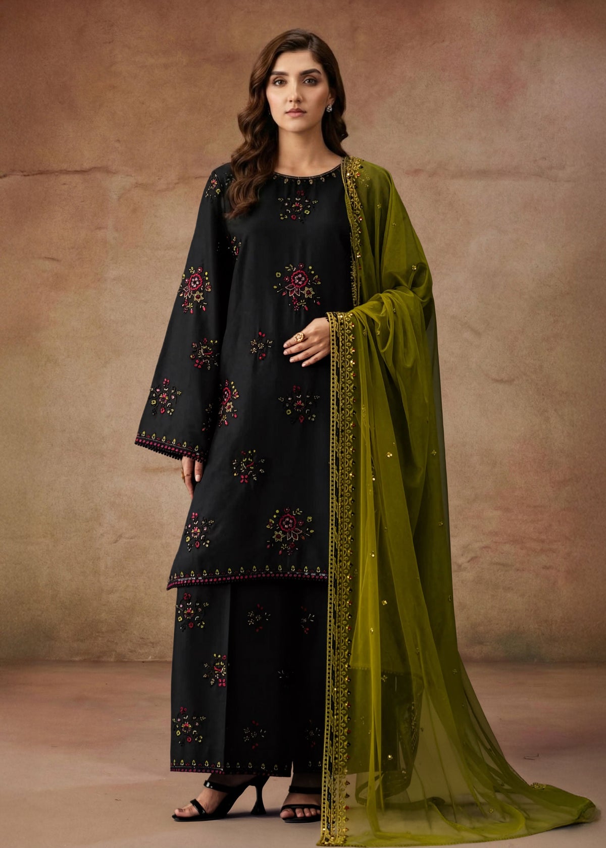 Zeenat Embroidered 3 piece