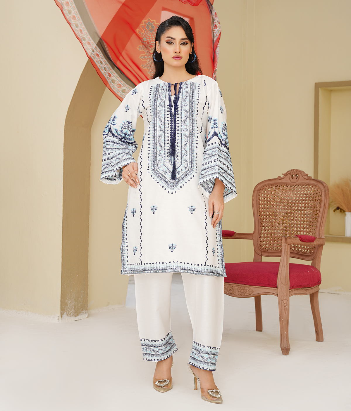 Jasmine – Embroidered 3-Piece