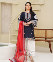 Royal – Embroidered 3-Piece