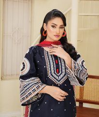 Royal – Embroidered 3-Piece